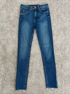 Rag and Bone High Waisted Straight Leg Jeans